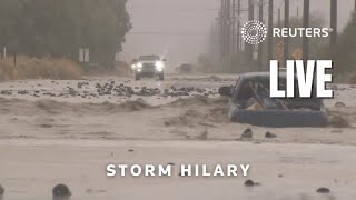 LIVE Hurricane Hilary batters USMexico border [upl. by Conner]