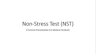 NonStress Test NST  Obstetrics for Medical Students [upl. by Sirrah]