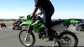 2004 Kawasaki KDX220 for sale test riding [upl. by Conall]