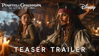 Pirates of the Caribbean 6 The Return Of Davy Jones  TEASER TRAILER  Margot Robbie Johnny Depp [upl. by Haerr]