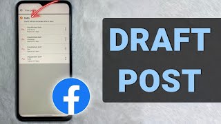 How to Find Draft Post on Facebook  Full Guide [upl. by Viviyan]