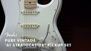 Pure Vintage 61 Stratocaster Pickup Set  Fender [upl. by Ramar]