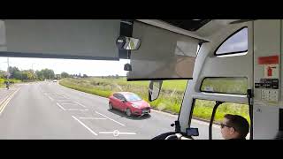 Road Journey to Grantham and Retford by flix via M1 Motorways UK [upl. by Yrtsed]