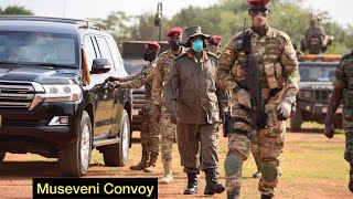 President Yoweri Museveni Convoy  Best In Africa  Presidential Motorcade [upl. by Editha]