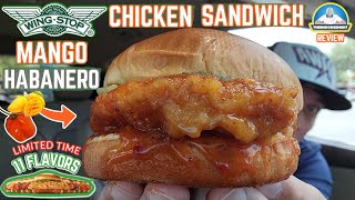 Wingstop® Mango Habanero Chicken Sandwich Review 🥭🌶️🐔🥪  Limited Time Only  theendorsement [upl. by Tabbie]