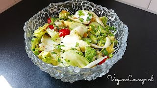 GEWICHTSVERLIES SALADE RECEPT🥗SUPER GEZOND🌞🌿EN VULLEND OM EEN DIEET LANGER VOL TE HOUDEN💪 [upl. by Sarena]