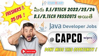 Capco Java Developer Jobs 2024  Freshers Recruitment  Interview Tips in Telugu [upl. by Anahir328]