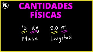 CANTIDADES FÍSICAS  Escalares y Vectoriales  Fundamentales y Derivadas [upl. by Adnorahs]