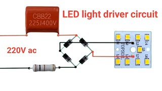 led driver circuit AC 220V To 3V 6V 9V 12V 24V Led bulb driver [upl. by Fisher]