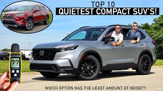 Top 10 Quietest Compact SUVs  Sound Level dB Readings for Every Model [upl. by Colburn]