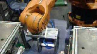 Kuka Robot Unloading an Injection Moulding Machine [upl. by Elegna]