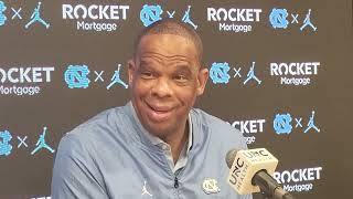 Hubert Davis press conference ahead of Saturdays game at Virginia [upl. by Galer]