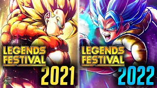 Before 2023 LEGENDS FESTIVAL 2021 vs 2022 DETAILED BREAKDOWN Dragon Ball Legends [upl. by Berri126]