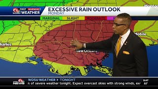 Enhanced risk of severe weather for Monday [upl. by Adelia]