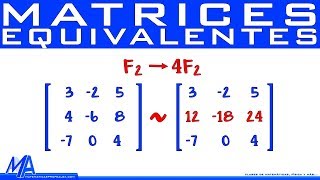 Operaciones con matrices  Ejercicio 05  Matriz escalonada equivalente [upl. by Asle]