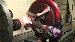 Worm working with first GTT torch piped with compressed air [upl. by Gabriell]