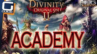 DIVINITY ORIGINAL SIN 2  Academy Walkthrough Library Hidden Arena Barrier Puzzle [upl. by Hazem]