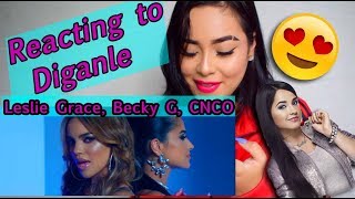 Reacting to Leslie Grace Becky G CNCO quotDiganlequot Official Tainy Remix Video  Lali [upl. by Raval564]