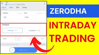 How to do Intraday Trading in Zerodha  Zerodha Intraday Short Selling [upl. by Samohtnhoj]