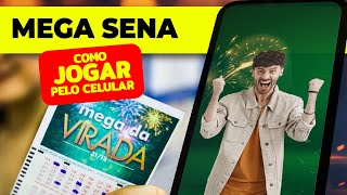 COMO JOGAR NA MEGA SENA PELO CELULAR 2024 💰 [upl. by Kaete]