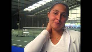 Tamira Paszek defeats Brit Anne Keothavong in the first round of the Aegon Trophy [upl. by Eden]