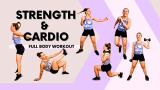 STRENGTH amp CARDIO FULL BODY WORKOUT [upl. by Kopans]