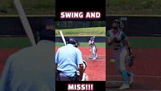 🥎Swing and a Miss Pitcher Outsmarts Batter softball 🥎 [upl. by Alika]