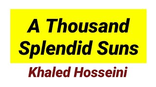 A thousand splendid suns novel by Khaled Hosseini in hindi summary [upl. by Scurlock]