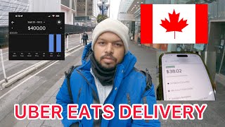 Uber eats canada 2024 earnings  Earn 400 Per week 🇨🇦 [upl. by Airotel]