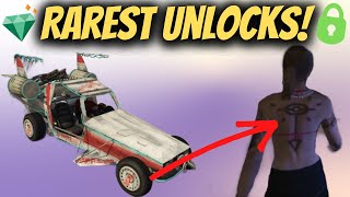 5 Rarest Unlockable Items in GTA Online [upl. by Dnomayd]