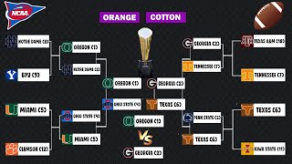 202425 College Football Playoff Bracket Picks amp Prediction [upl. by Schaumberger]