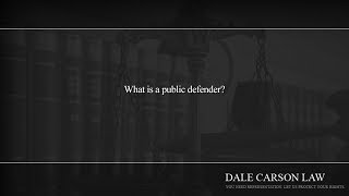 What is a public defender [upl. by Nnyluqcaj814]