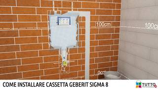 Cassetta Geberit Incasso Sigma 8 Installazione [upl. by Ernaldus]