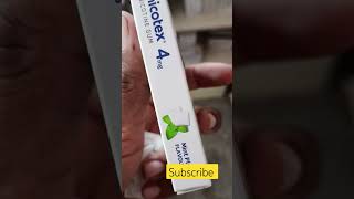 nicotex 4 mg nicotex gum nicotine shortvideo health [upl. by Netsua680]