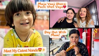 Day Out With Mom Meet My Cutest Nanda❤️😍 Maiju Vanji Ko Bhet Vlog [upl. by Dlarej]