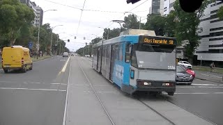 Drivers View Tram 58d Melbourne Kingsway to Essendon Depot Part 2 [upl. by Godfree]