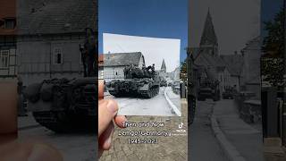 Tanks in Town Then and Now LemgoGermany lemgo street tank house then history ww2 [upl. by Alake]