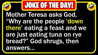 🤣 BEST JOKE OF THE DAY  God greets her at the Pearly Gates quotAre you hungryquot  Funny Jokes [upl. by Acinorahs]