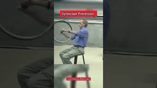 Gyroscope Precession demonstration by Professor Walter Lewin physicslover walterlewin spacex [upl. by Josie]