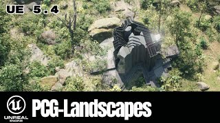 Unreal Engine 5 PCG Landscape Tutorial  UE 54 [upl. by Stag]