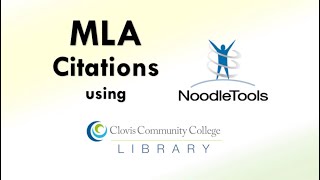 MLA Citations with NoodleTools [upl. by Shermie713]