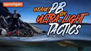 Spooligan Fishing  Insane PB on UltraLight Tactics  West Wales Sea Fishing [upl. by Oidale]