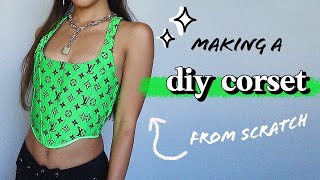 DIY Trendy Corset Top Tutorial highly requested  Nava Rose [upl. by Alwyn]