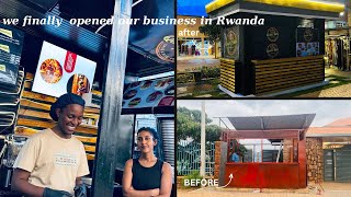 WE OPENED OUR BUSINESS IN KIGALI CAR FREE ZONE  A MUST TRY WHILE IN RWANDA  QUICK BITES kigali [upl. by Saks]