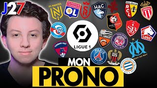 🇫🇷 Mes 9 PRONOSTICS Foot Ligue 1   27ème Journée  OM PSG  LOSC LENS  OL Reims [upl. by Ion]