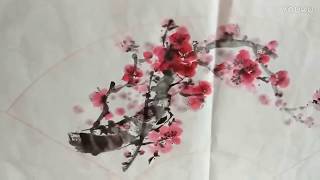 Chinese Art Painting  Cherry Blossom [upl. by Eide]