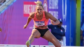 Lolo Jones at 41 resurfaces at the US Olympic Track amp Field Trials [upl. by Llyrpa379]