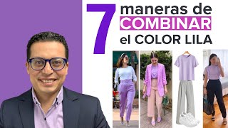 😍7 maneras para COMBINAR el COLOR LILA 🟣 con ESTILO  Con 5 colores neutros  2 Colores nuevos [upl. by Anirtep]