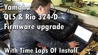 Yamaha QL5 Digital Mixer and Rio3224D Firmware Upgrade [upl. by Connett]