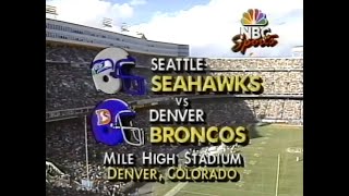 1989 Week 12  Seahawks vs Broncos [upl. by Ilil927]